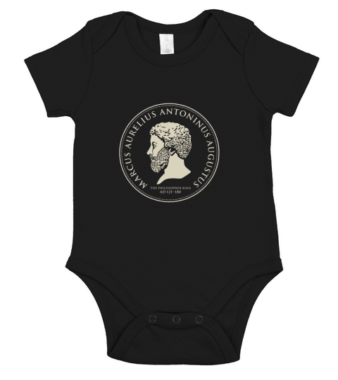 Marcus Aurelius Antoninus Augustus Short Sleeve Baby One-Piece