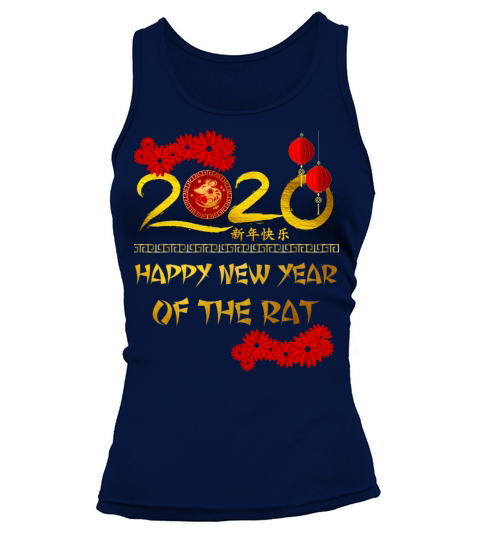 2020 Year of The Rat Happy Chinese New Year Gift Women's Tank Top