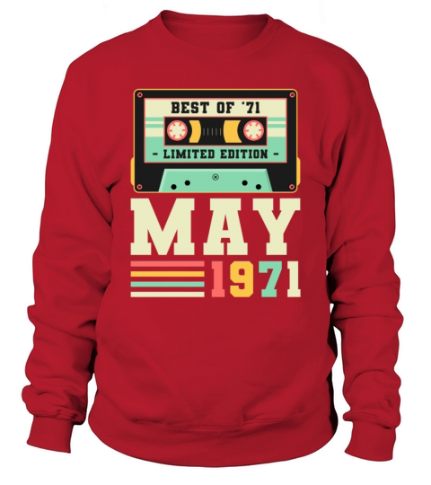 May Gift Vintage 1971 50 Years Men's Sweatshirt