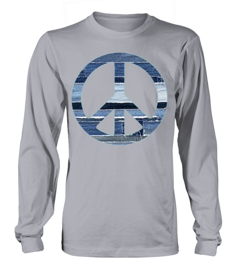 artTS denim peace sign bluz denimhead Women's Long Sleeve