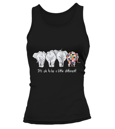 it is ok to be a little different elephant autism Women's Tank Top