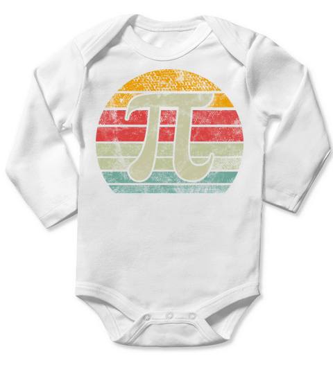 PI Day 2022 Math Lover Mathematics Retro Vintage Long Sleeve Baby One-Piece