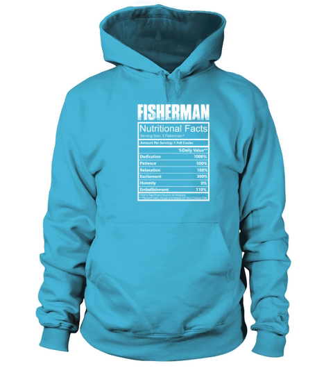 Fisher - Nutritional facts of fisherman t-shirt Men's Hoodie