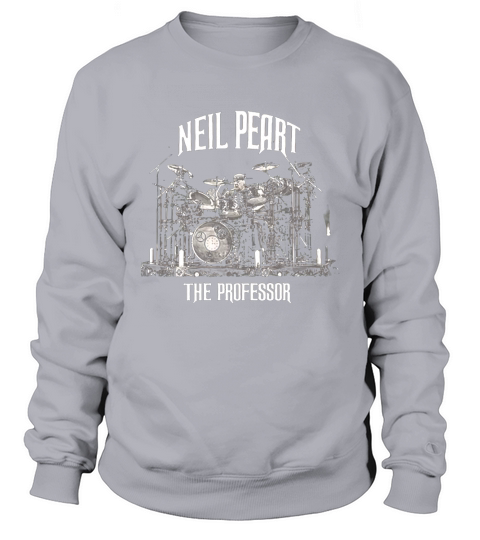 Anna Press Neil Peart The Professor  The Drummer Black Sweatshirt Unisex
