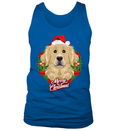 Golden Retriever Lover I Merry Christmas Golden Men's Tank Top