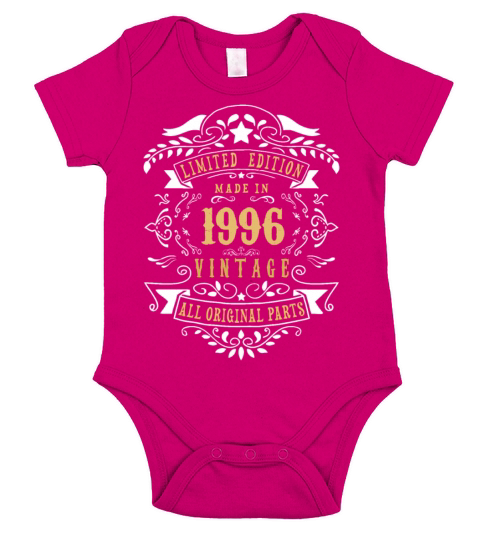 Limited Edition Made In 1996 Vintage Original Short Sleeve Baby One-Piece