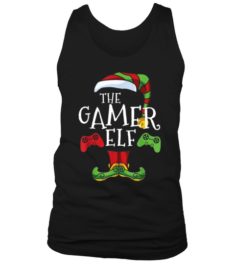 Gamer Elf Family Matching Christmas Men's Tank Top