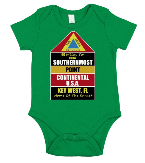 Key West Conch Republic Short Sleeve Baby One-Piece