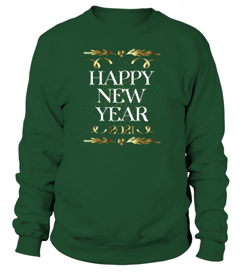 Golden Stylish Happy New Year 2021design Idea Women's Sweatshirt