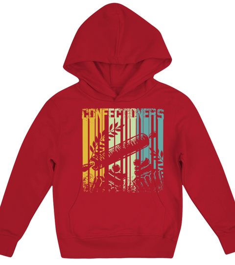 Vintage Retro Confectioner Kids Hoodie