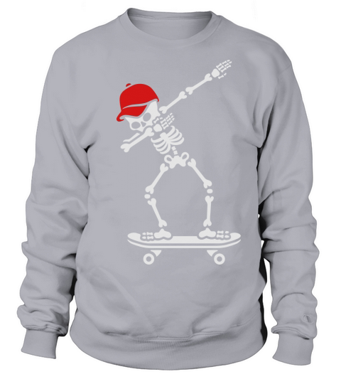 Dab dabbing skeleton skateboard skater Men's Sweatshirt