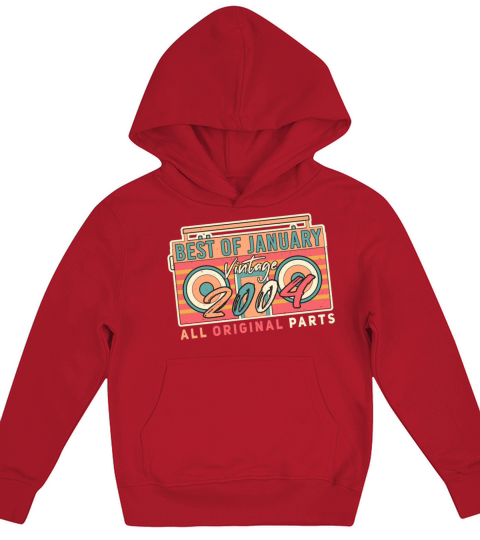 Gift Idea Original Retro January 2004 Kids Hoodie