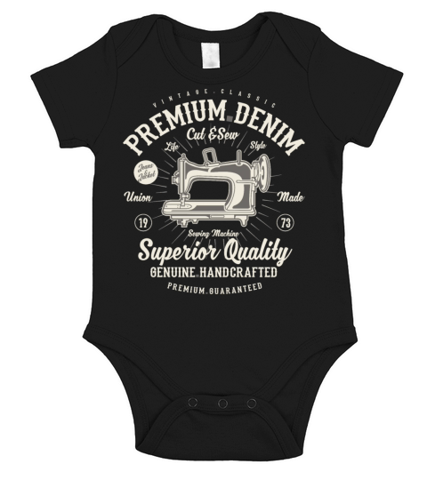 Premium Denim 2 Short Sleeve Baby One-Piece