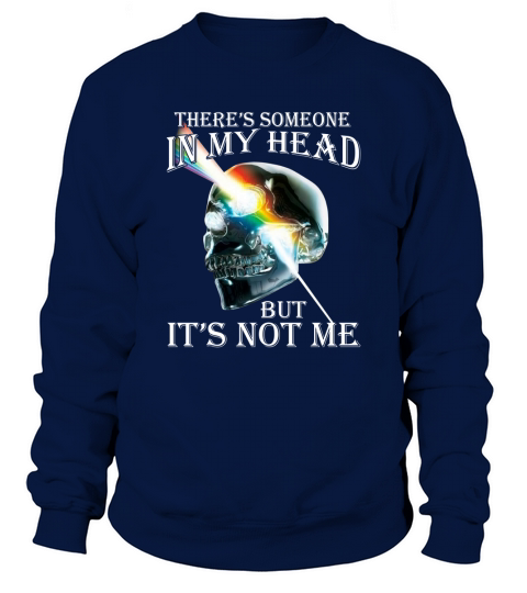 Theres Someone In My Head But Its Not Me Skull Pink Floyd Lgbt Men's Sweatshirt