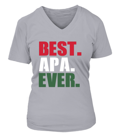 Best Apa Ever Shirt Proud Hungarian Dad Fathers Day Gifts V-neck T-Shirt Woman