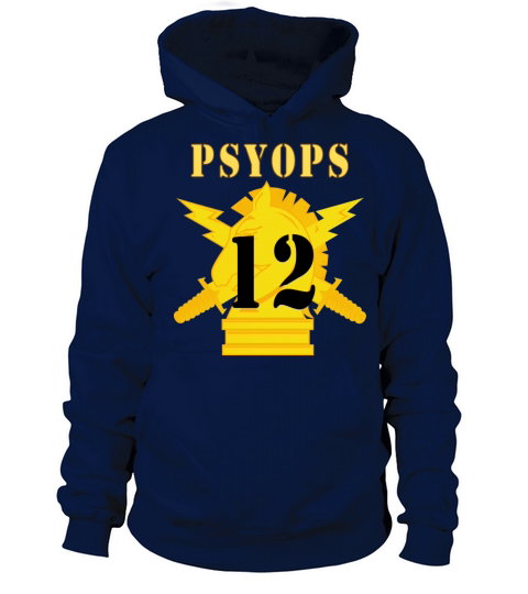 Army PSYOPS w Branch Insignia 12th Battalion Women's Hoodie