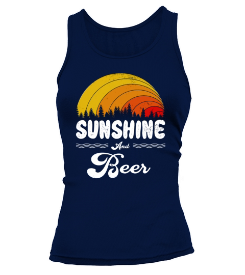Sunshine And Beer Vintage Summer Gift 2020 Tank top Woman