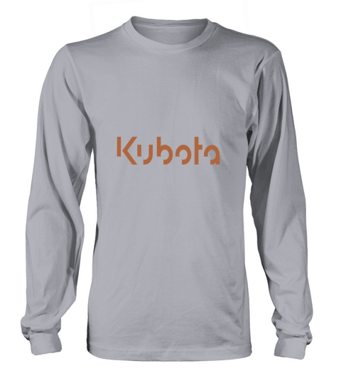 Mans Kubota Tractor Orange Logo Vintage Long sleeved Unisex