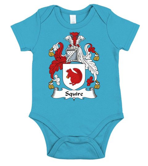 Squire Family Crest British Family Crests Short Sleeve Baby One-Piece