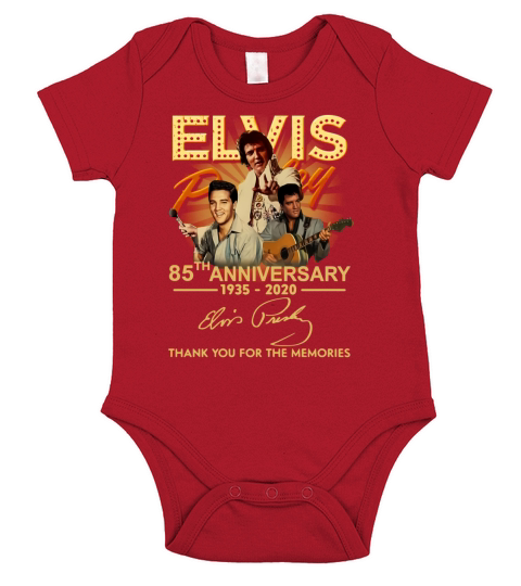 Elvis Presley 85th Anniversary 1935 2020 Short Sleeve Baby One-Piece