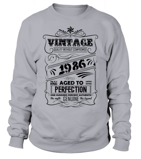 Vintage Aged To Perfection 1986 Women's Sweatshirt