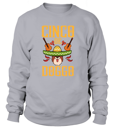 Cinco De Doggo Mexican Dog Sombrero Dogs Mexico Men's Sweatshirt
