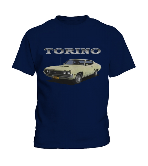 1970 Ford Torino Cream Kids T-Shirt