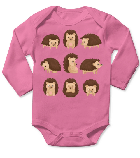 Hedgehog Long Sleeve Baby One-Piece
