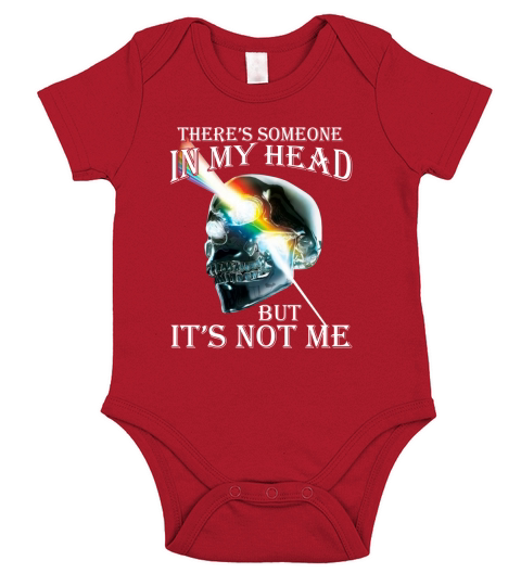 Theres Someone In My Head But Its Not Me Skull Pink Floyd Lgbt Short Sleeve Baby One-Piece