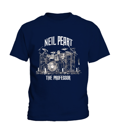 Anna Press Neil Peart The Professor  The Drummer Black Kids T-Shirt