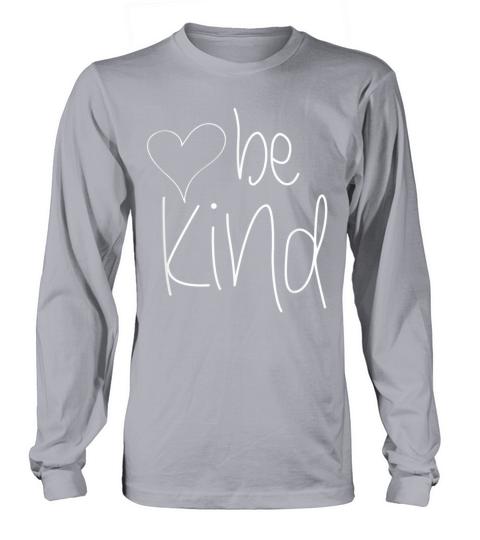 Be Kind Tee Cute Heart Graphic Family Inspirationa Women's Long Sleeve