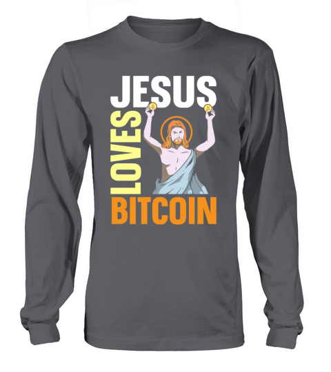 Bitcoin Crypto Jesus Faith Women's Long Sleeve