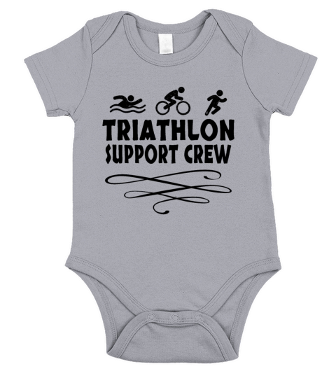 Triathlon Swim Bike Run Triathlete Sport Gift Short Sleeve Baby One-Piece