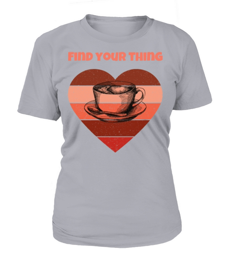 Find Your Thing Coffee Retro Heart Women's T-Shirt