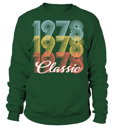 Classic Vintage 43th birthday Shirt Born In 1978 Women's Sweatshirt
