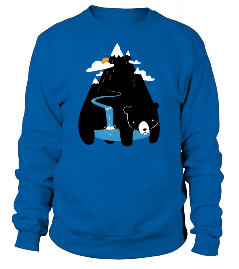 The Mountain Bear Illustrator Funny Animal Women's Sweatshirt