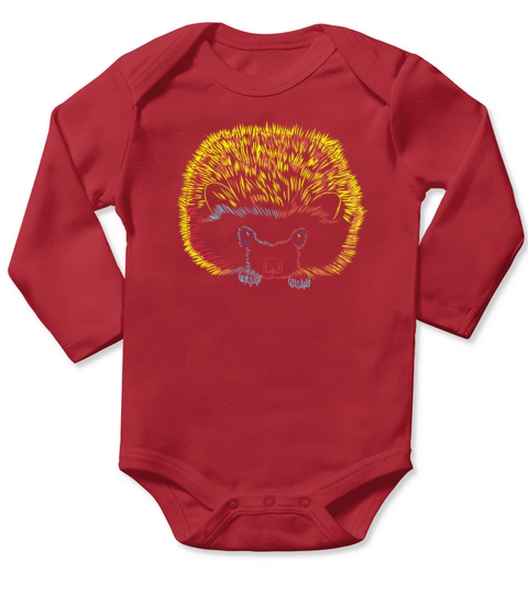 Hedgehog Long Sleeve Baby One-Piece