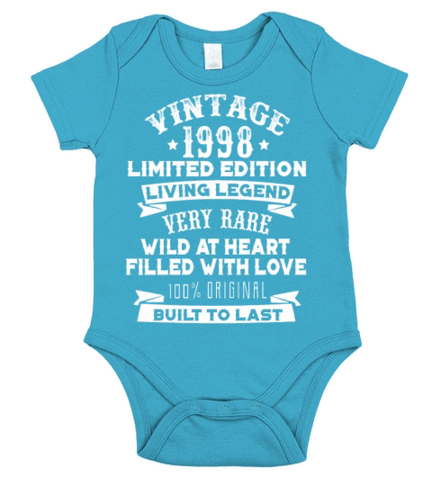 Vintaged 1998 Living Legend Built To Last Short Sleeve Baby One-Piece