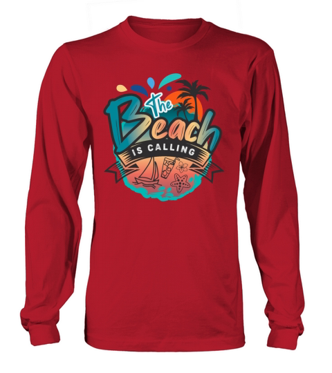 The Beach Is Calling Women's Long Sleeve