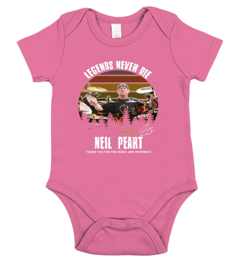 Legends Never Die Neil Peart Short Sleeve Baby One-Piece