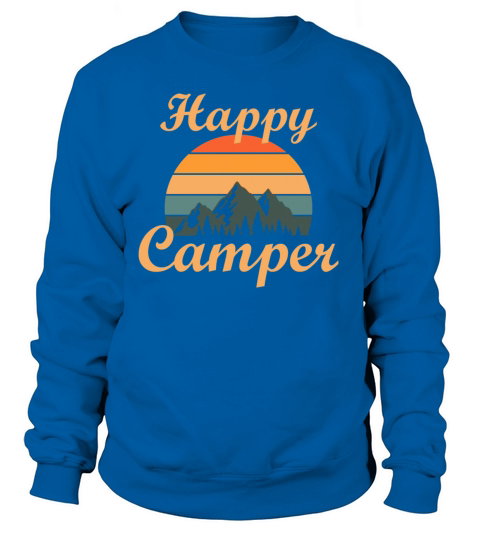 Happy camper adventure mountains vacation gift Women's Sweatshirt