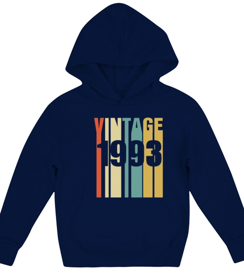 Vintage 1993 Retro Kids Hoodie