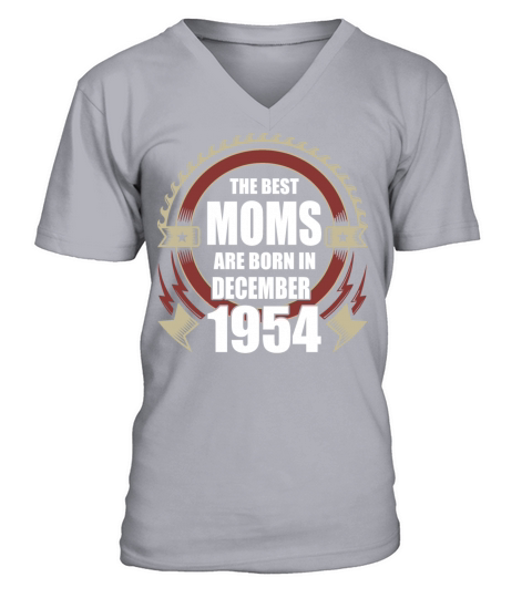 The Best Moms are Born in December 1954 Men's V-Neck T-shirt