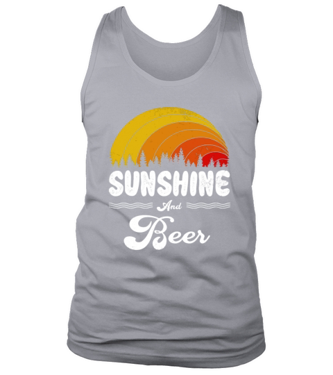 Sunshine And Beer Vintage Summer Gift 2020 Tank Top Unisex