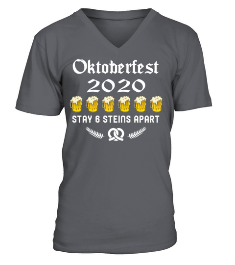 Oktoberfest 2020 6 Stein Apart Beer October Men's V-Neck T-shirt