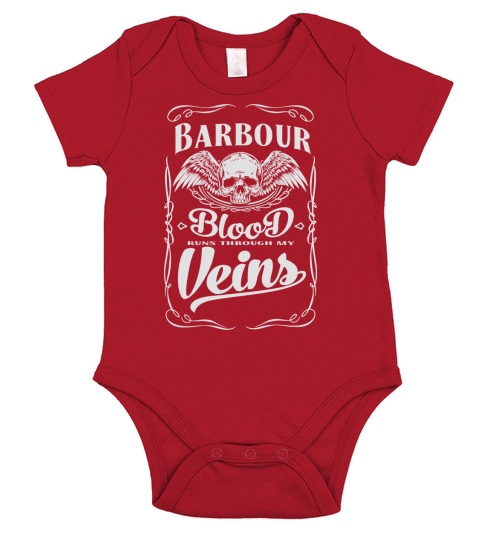 Tshirt Vintage pour Barbour Short Sleeve Baby One-Piece