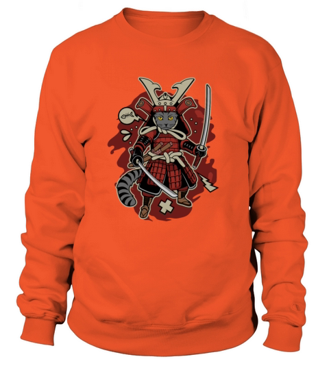 Armored Cat Samurai Women's Sweatshirt