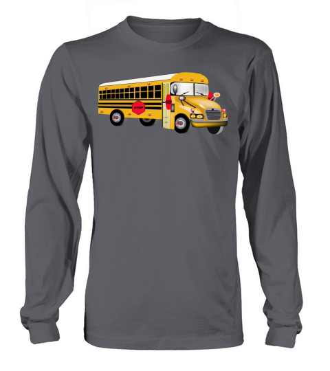 Personalized Love Yellow School Bus Driver T-shir Women's Long Sleeve