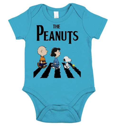Peanuts Beatles TShirt Short Sleeve Baby One-Piece