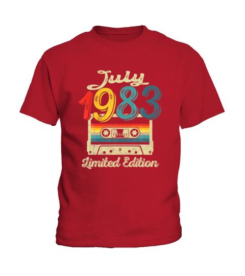 Vintage July 1983 Cassette Tape 38th Birthday Kids T-Shirt